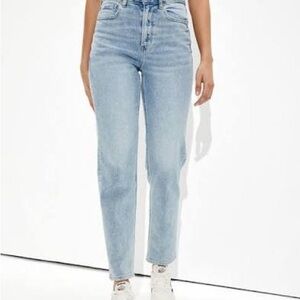 AE mom straight jeans